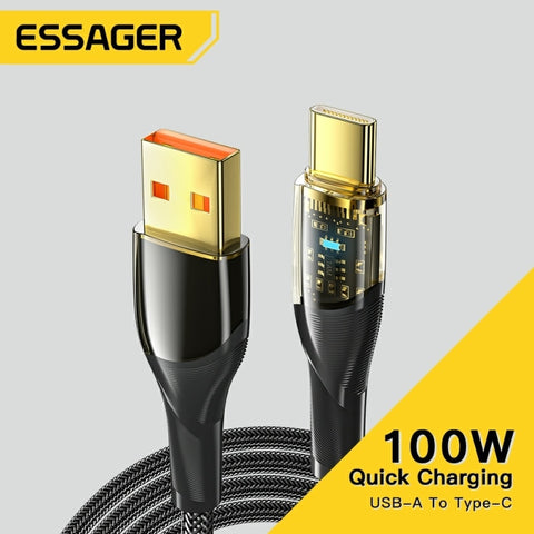 Essager 7A USB Type C Cable PD 100W Fast Charging Wire