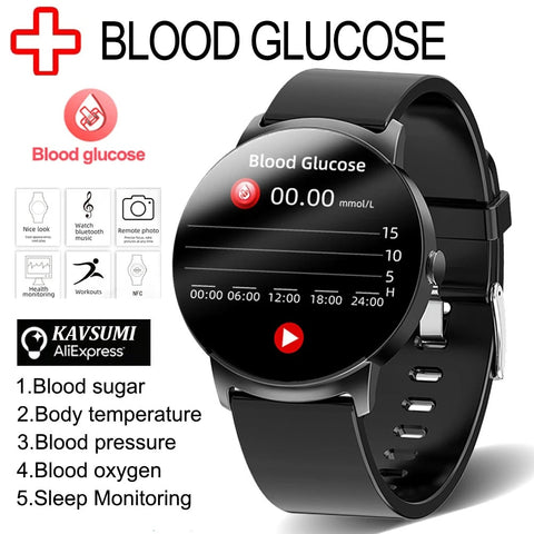 NFC Non-Invasive Blood Glucose Smart Watch