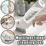 Multifunctional convenient cleaning brush five-piece set Water spraying slot brush sponge