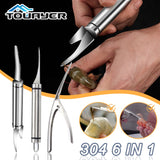 Multifunctional Fast Shrimp Peeler Stainless Steel 6 In 1