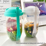 Portable Bottle Salad Container