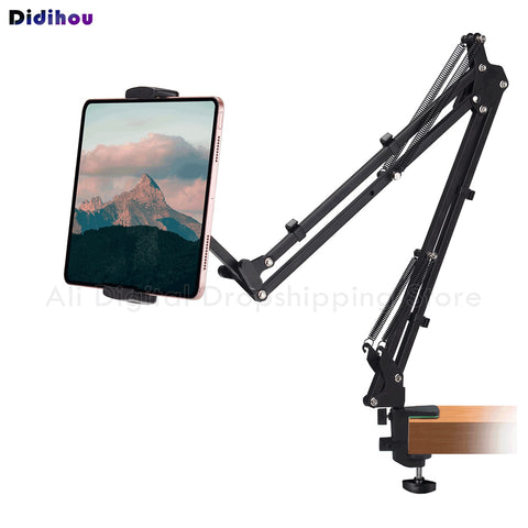 Metal Desktop Tablet Holder Long Arm