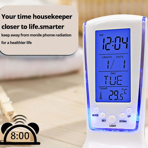 Mini Small Alarm Clock Led