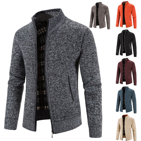 Plush and Thickened Stand Collar Jacket