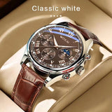 Men's Casual belt quartz watch