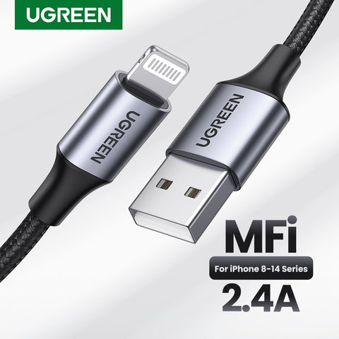 UGREEN MFi USB Lightning Cable for iPhone 2.4A Fast Charging