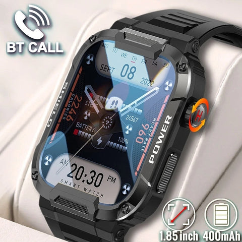 Rugged Military Smart Watch Men