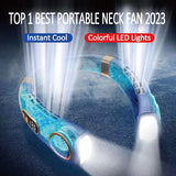 Mini Hanging Neck Fan Digital Display Air Cooler