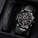 Mens Watches Stainless Steel Leather