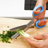 Multifunctional Muti Layers Stainless Steel Knives Kitchen Scissors