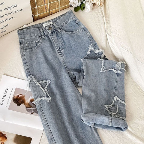 Streetwear Blue Jeans