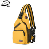 Fengdong fashion Yellow small crossbody bag