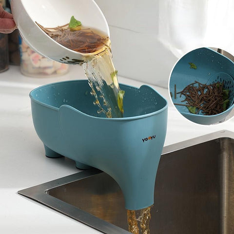 Elephant Drain Basket Multi-purpose Kitchen Storage