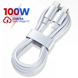 PD 100W USB C to USB Type-C Cable Fast Charge