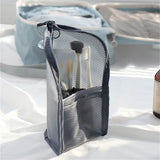 1Pc Folding Zipper Travel Makeup Brush Bag